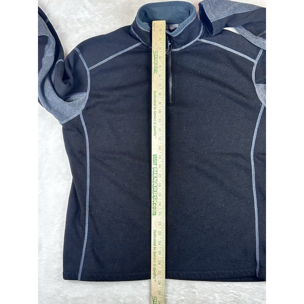Kuhl Fleece Mens Sz XXL Revel 1/4 Zip Performance Black/Gray Outdoor Lightweight - Picture 5 of 11